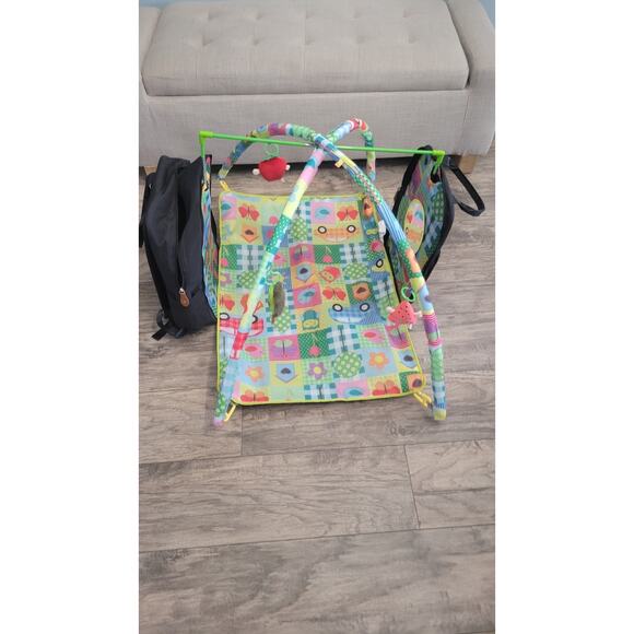 Flisko Diaper Bag Backpack + Baby Play Mat Activity Gym Lot – Preowned - Picture 1 of 6